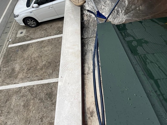 甲府市　屋根カバー工事